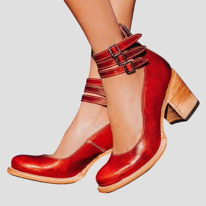Christine | Double Strap Block Heel Comfortable Boots 2