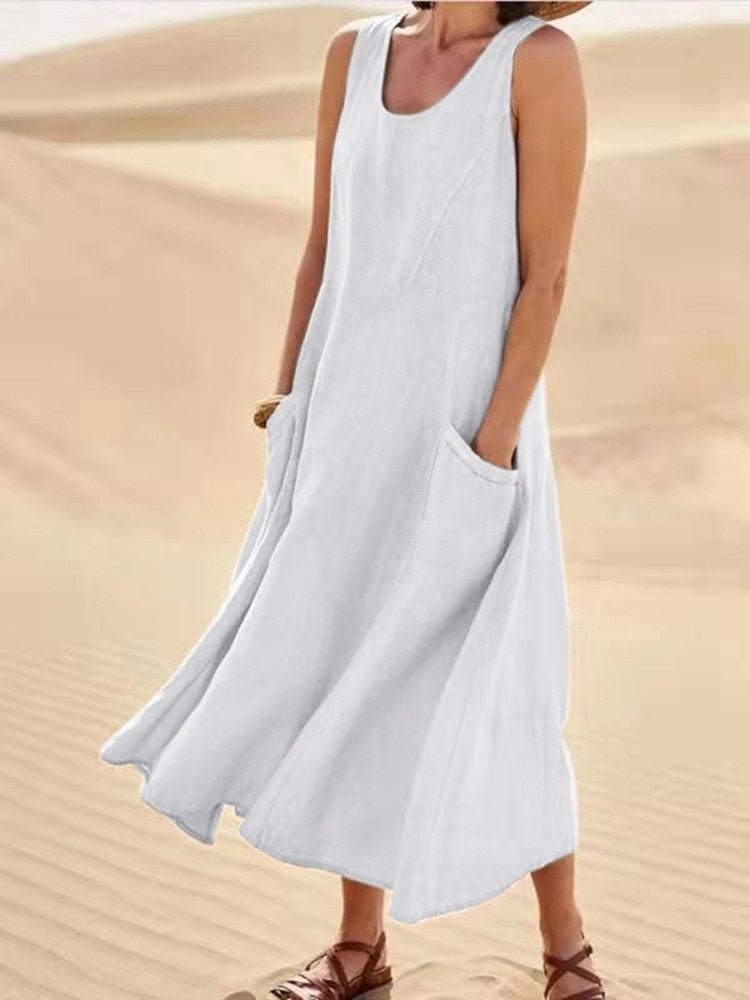 Comina | Womens Dress Summer Casual Elegant Relaxed Fit 1
