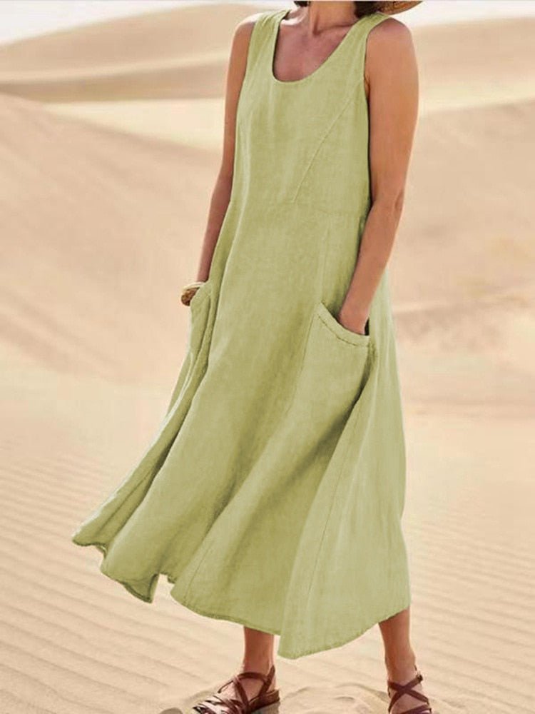 Comina | Womens Dress Summer Casual Elegant Relaxed Fit 6