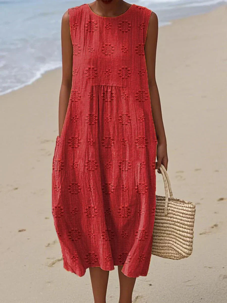 Dahlia | Lightweight, Elegant Women’s Dress – Stylish Summer Pocket Midi Dress 4