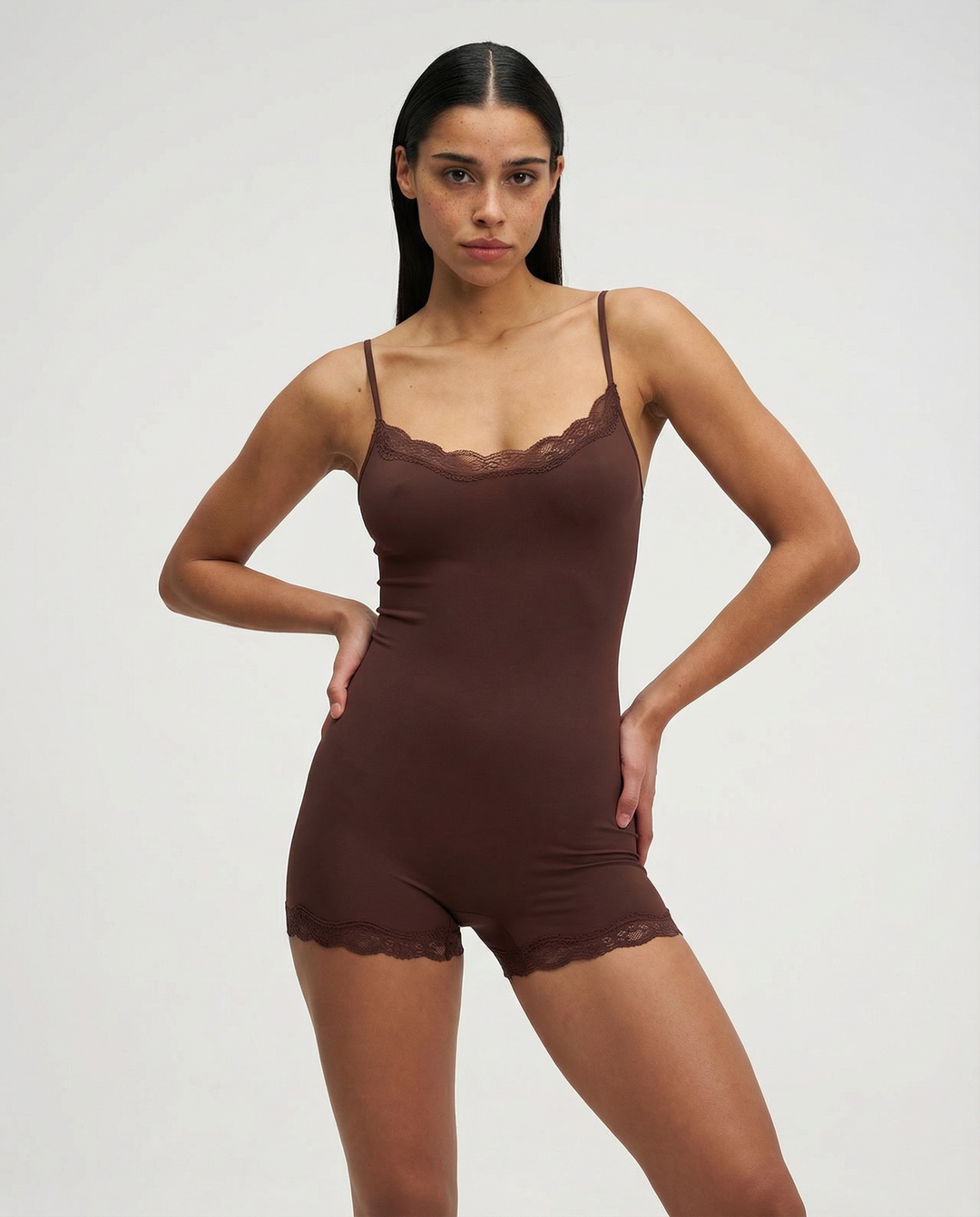 Dahlia | Soft, Comfortable & Feminine Sleep Romper - Perfect Ladies Romper Pajamas 6