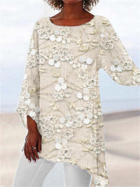 Delilah | Floral Asymmetric Going Out Top