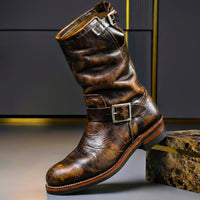 Alexander | Rugged and Distressed Vintage Leather Boots
