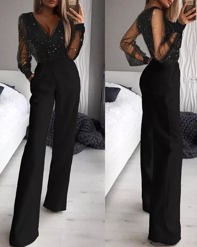 Dara | Black Jumpsuit Women Elegant Regular Fit Comfortable Style 0