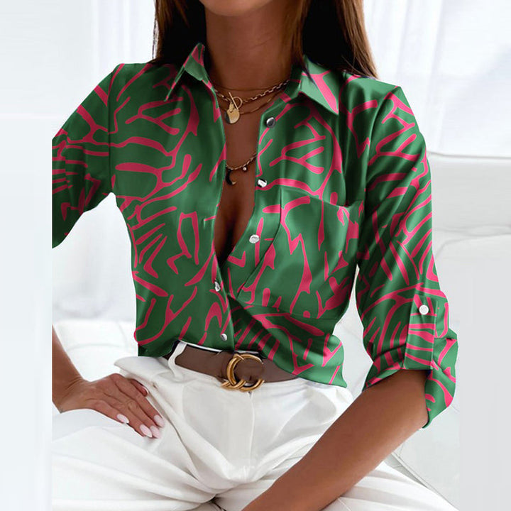 Dara | Blouse Blouses for Women Elegant Casual Turn-Down Collar Fit 12