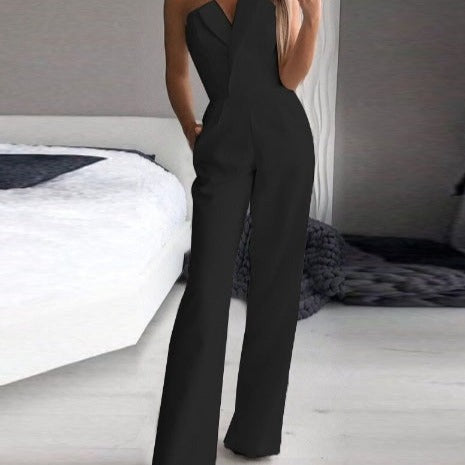 Dara | Jumpsuit Women Elegant Sleeveless Red Chic Fit 0