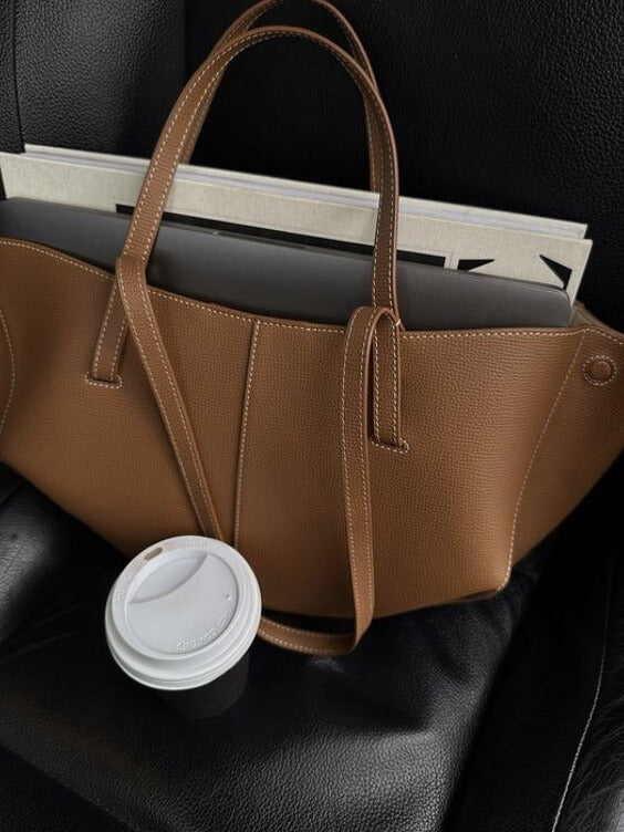 Dara | Leather Tote Bag Spacious Stylish Shoulder Bag Elegant Design 2