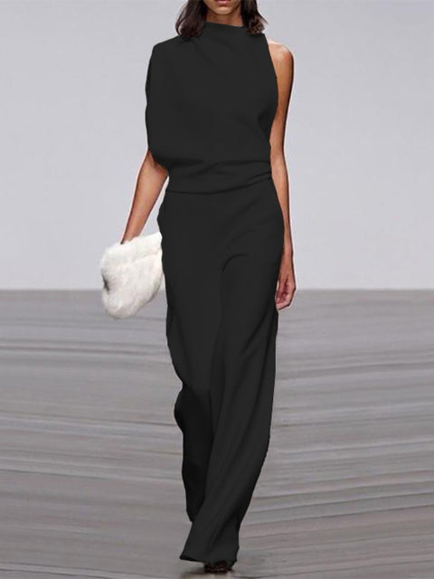 Dara | Wide Leg Jumpsuit Sleeveless Casual Spring Summer Style 0