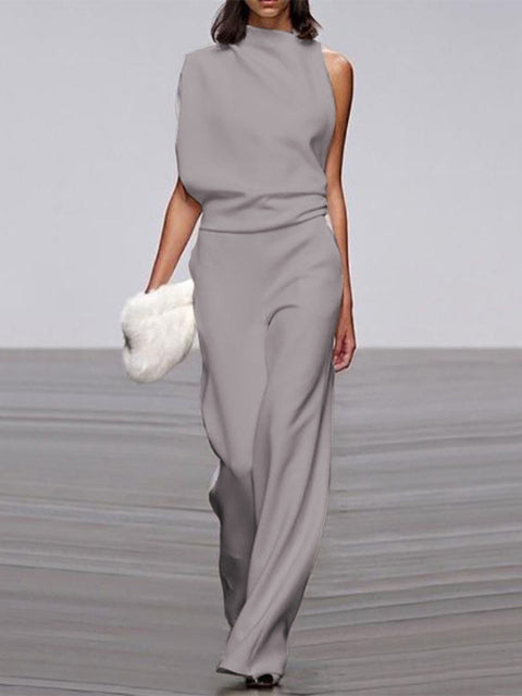Dara | Wide Leg Jumpsuit Sleeveless Casual Spring Summer Style 1