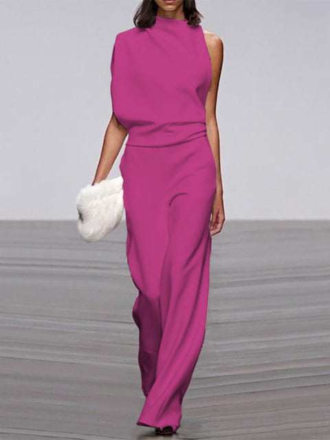 Dara | Wide Leg Jumpsuit Sleeveless Casual Spring Summer Style 11