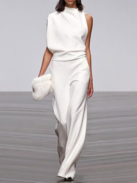 Dara | Wide Leg Jumpsuit Sleeveless Casual Spring Summer Style 7