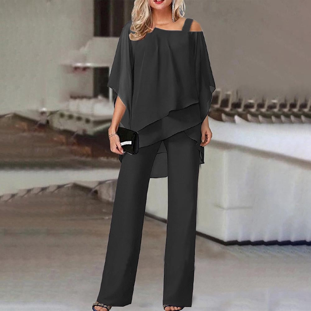 Dara | Women's Jumpsuit Elegant Cold Shoulder Chic Fit 2