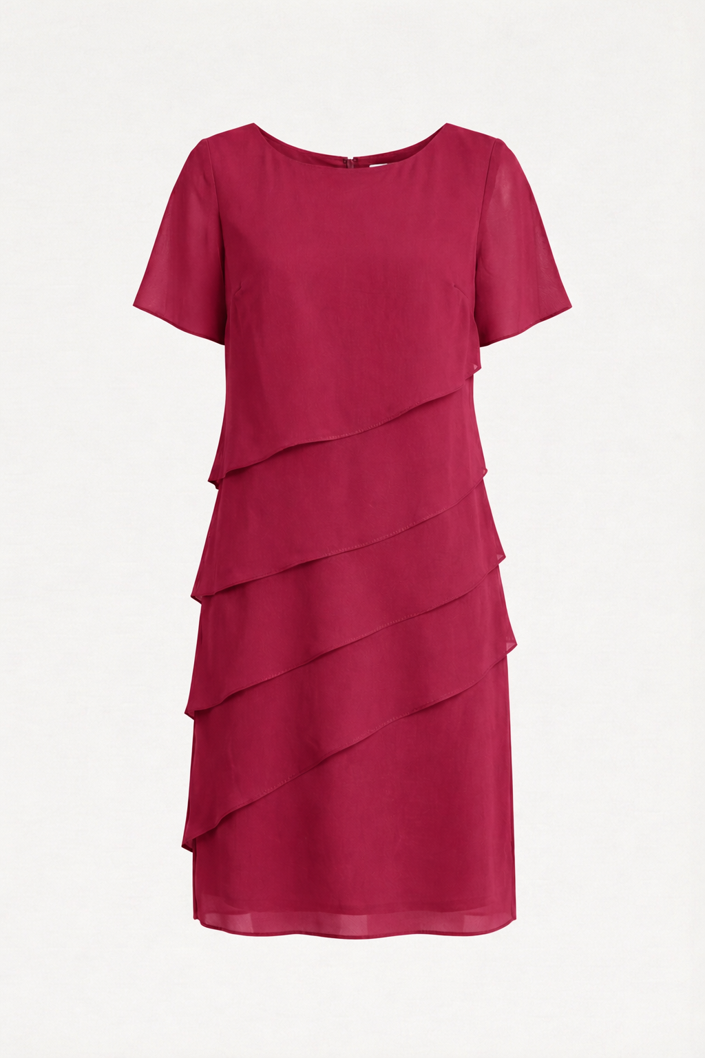 Daria | Womens Dress Elegant Chiffon Layered Knee-Length Summer Style 5