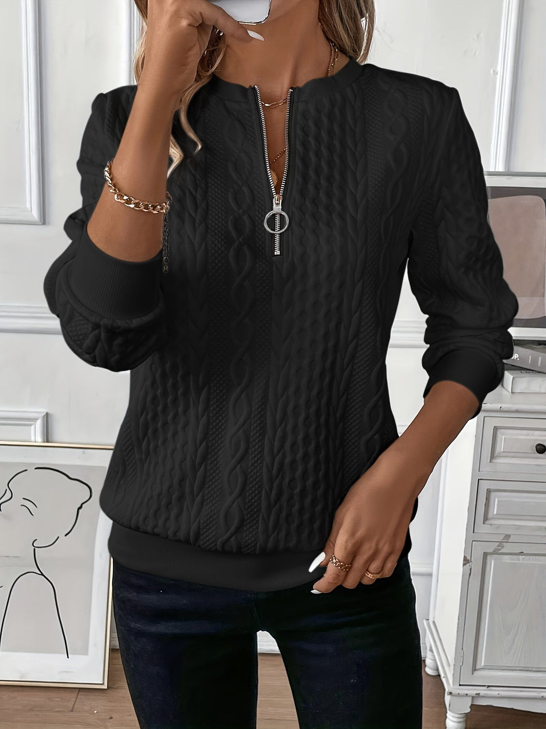 Diana | Zip-up sweater 10