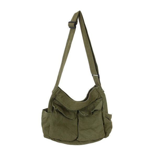 Dorthy | Oversized Crossbody Canvas Tote Bag 5