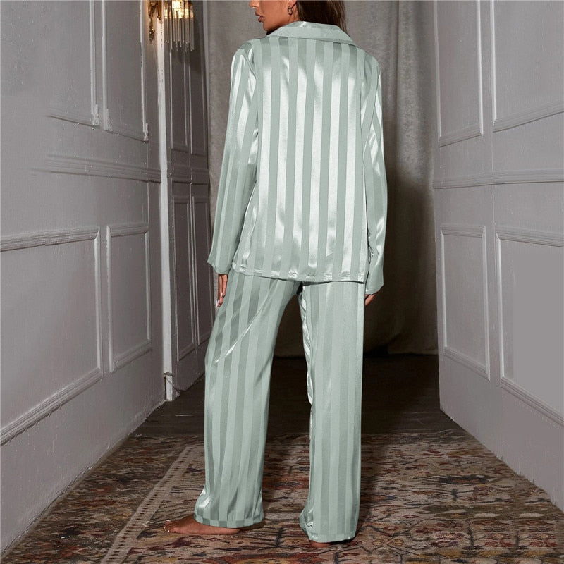 Drexel | Satin Pajama Set Best Pajamas for Women Elegant Comfortable Fit 4
