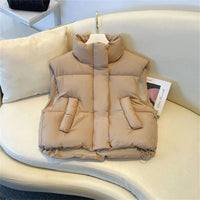 Ava | Modern And Sporty Cropped Windproof Padded Vest