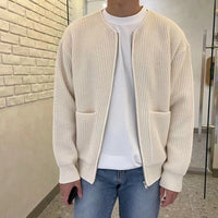 Ethan | Modern And Versatile Long Sleeve Knitted Cardigan