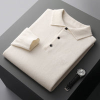 Lucas | Men's Classic Knit Cotton Polo Sweater