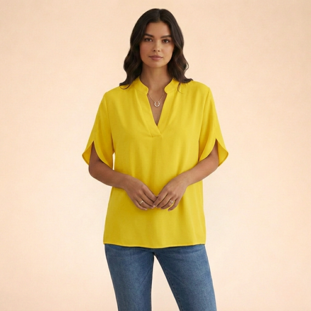 Elamira | Women’s Refined V-Neck Everyday Blouse 3