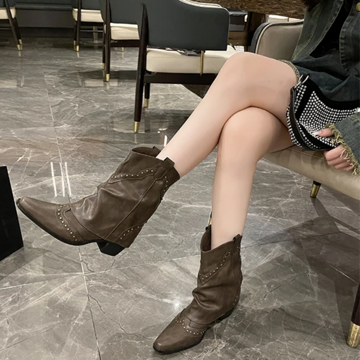 Elena | Bold And Stylish Studded Western Boots 1