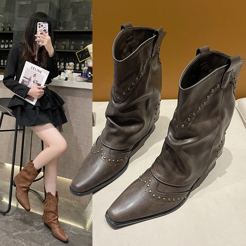 Elena | Bold And Stylish Studded Western Boots 3