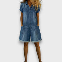 Harper | Casual Denim Look Jumpsuit For Effortless Style