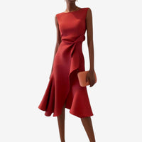 Julia | Elegante Abito Midi Asimmetrico