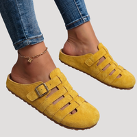 Brielle | Closed-Toe Breathable Everyday Clogs with Adjustable Buckles