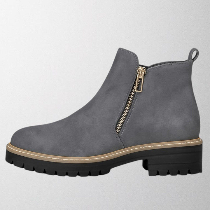 Elizabeth | Comfortable And Elegant Round-Toe Boots With Side Zip 1
