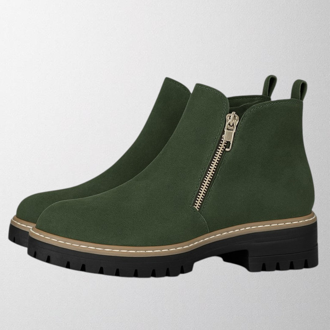Elizabeth | Comfortable And Elegant Round-Toe Boots With Side Zip 5