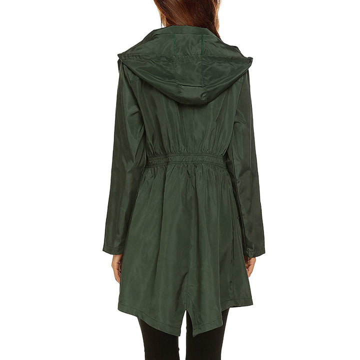 Elizabeth | Lightweight and Packable Water-Repellent Rain Jacket with Fitted Waist 1