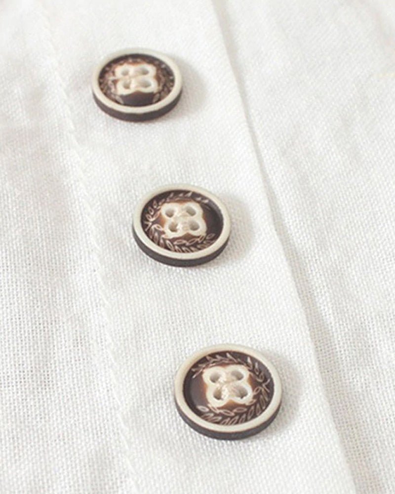 Ella | Casual Chic Linen Button Front Top 5