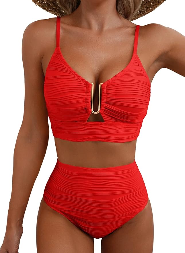 Elowen | Comfortable And Flattering High Waist Bikini Set 10
