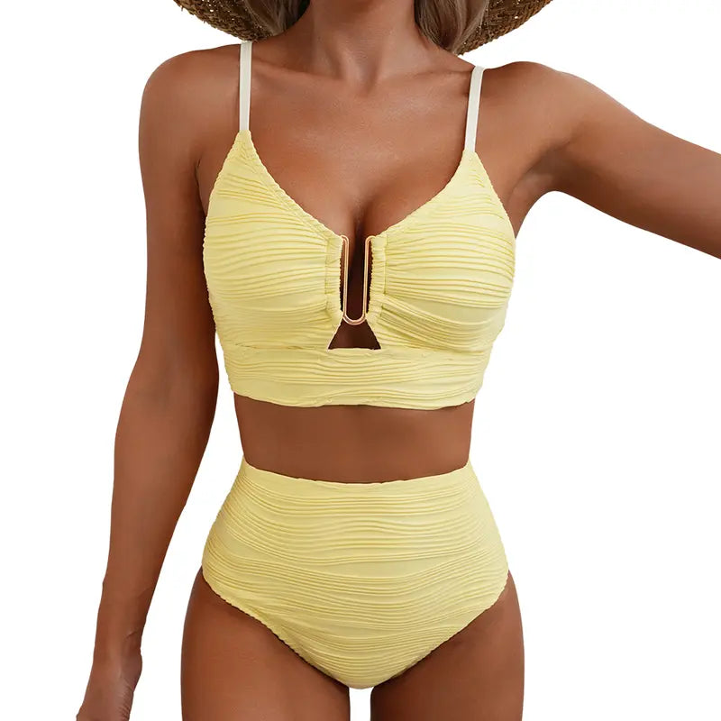 Elowen | Comfortable And Flattering High Waist Bikini Set 16