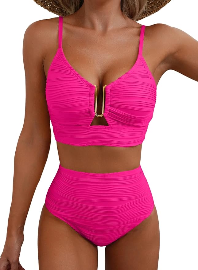 Elowen | Comfortable And Flattering High Waist Bikini Set 17