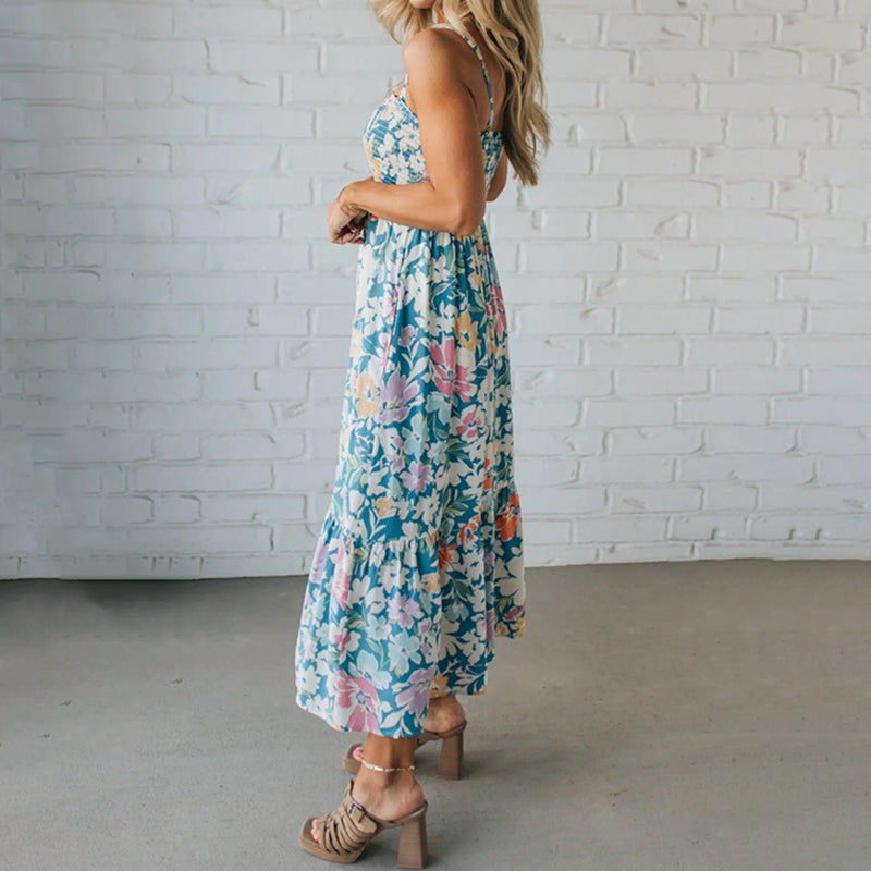 Elysia | Elegant Floral Strappy Dress – Comfortable Summer & Wedding Guest Dresses 3