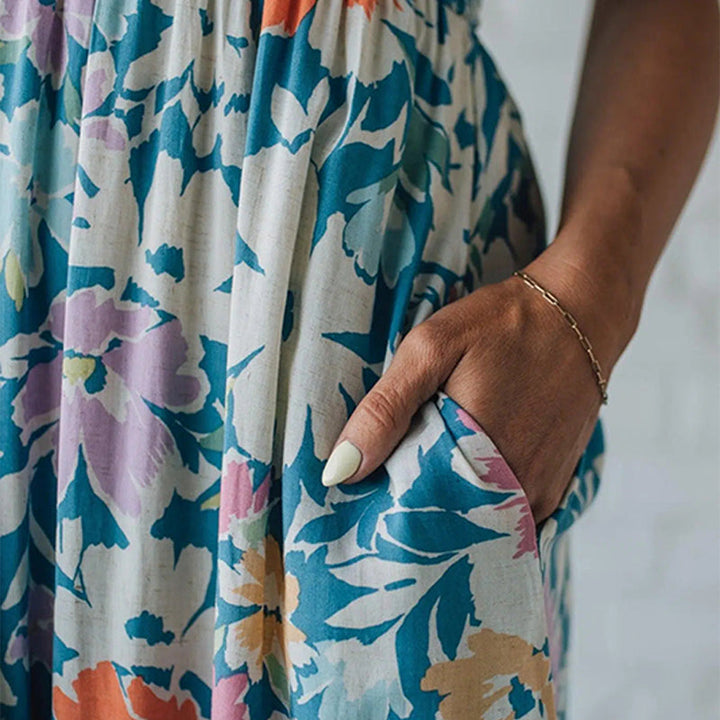 Elysia | Elegant Floral Strappy Dress – Comfortable Summer & Wedding Guest Dresses 6