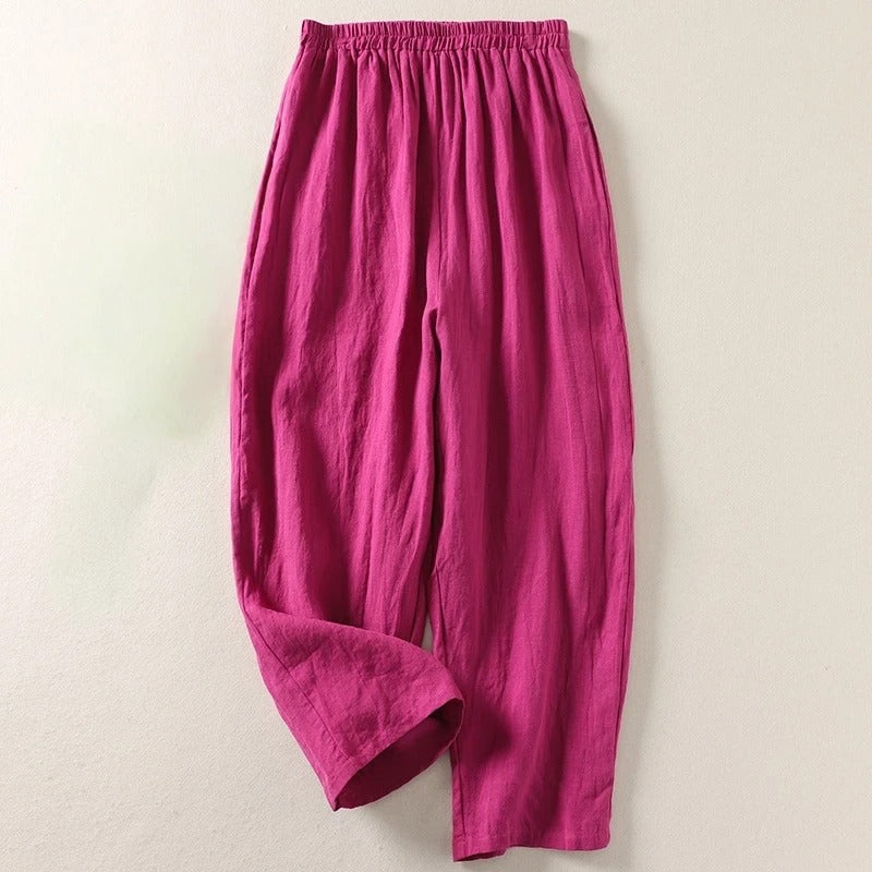 Elysia | Elegant High-Rise Wide Leg Trousers – Flowy & Comfortable Palazzo Pants for Women 3