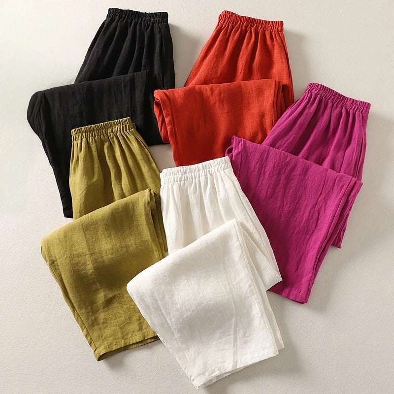 Elysia | Elegant High-Rise Wide Leg Trousers – Flowy & Comfortable Palazzo Pants for Women 5