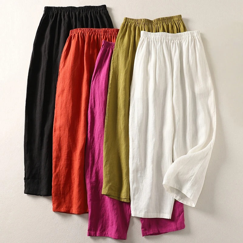 Elysia | Elegant High-Rise Wide Leg Trousers – Flowy & Comfortable Palazzo Pants for Women 6