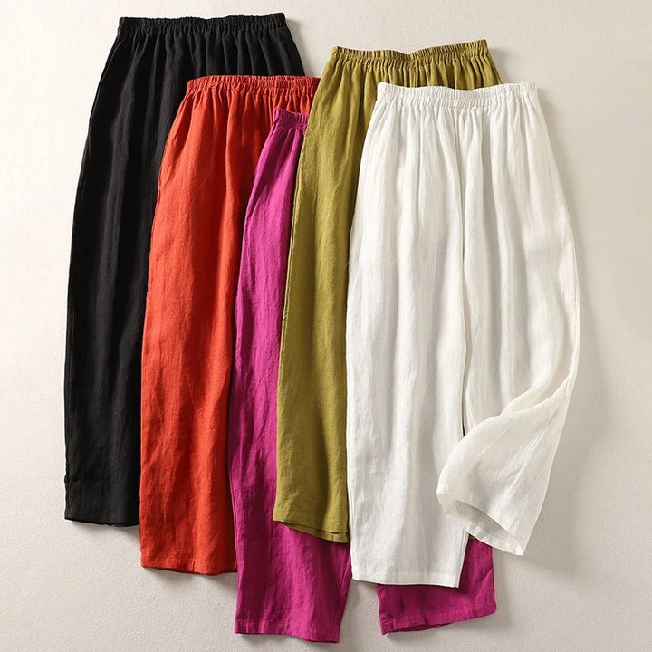Elysia | Elegant High-Rise Wide Leg Trousers – Flowy & Comfortable Palazzo Pants for Women 6