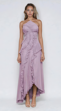 Isabella | Robe midi élégante à volants pour femmes