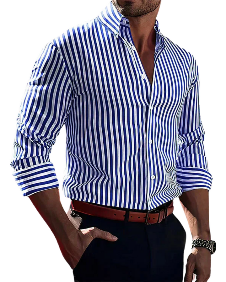 Elysian | Premium, Breathable & Tailored Men's Dress Shirts - Striped Design 0
