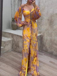 Avery | Glamorous Off Shoulder Wedding Guest Dress