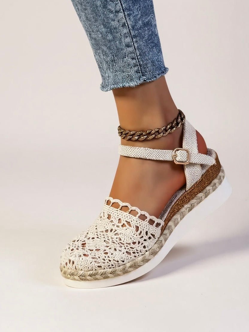 Emma | Boho Crochet Espadrille Comfort Sandals 8