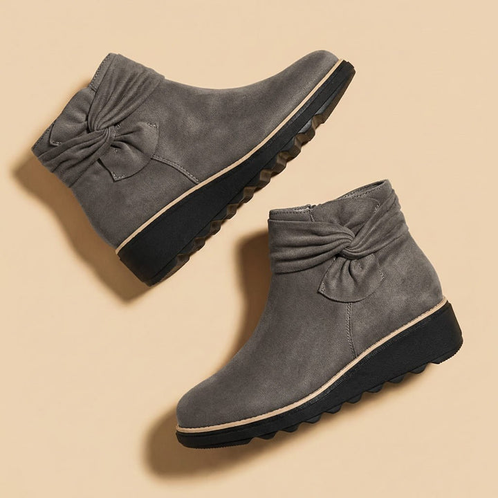 Emma | Chic and Cozy Suede Bow Boots 4