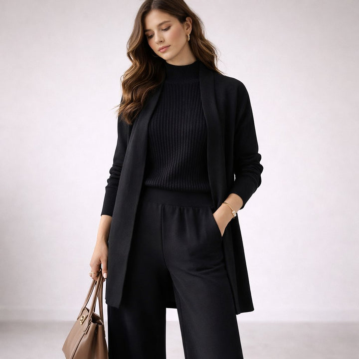 Emma | Elegant Three-Piece Knit Lounge Set 2