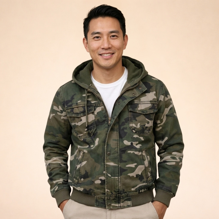 Ethan | Comfortable and rugged camouflage cargo jacket 5