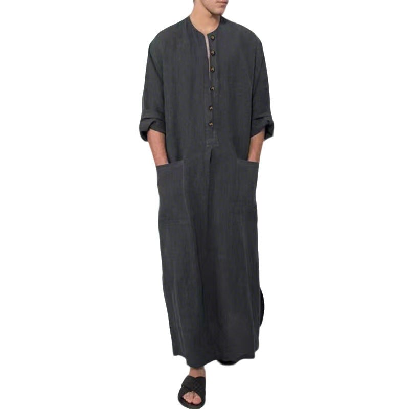 Ethan | Relaxed-Fit Linen Thobe Jubba 5